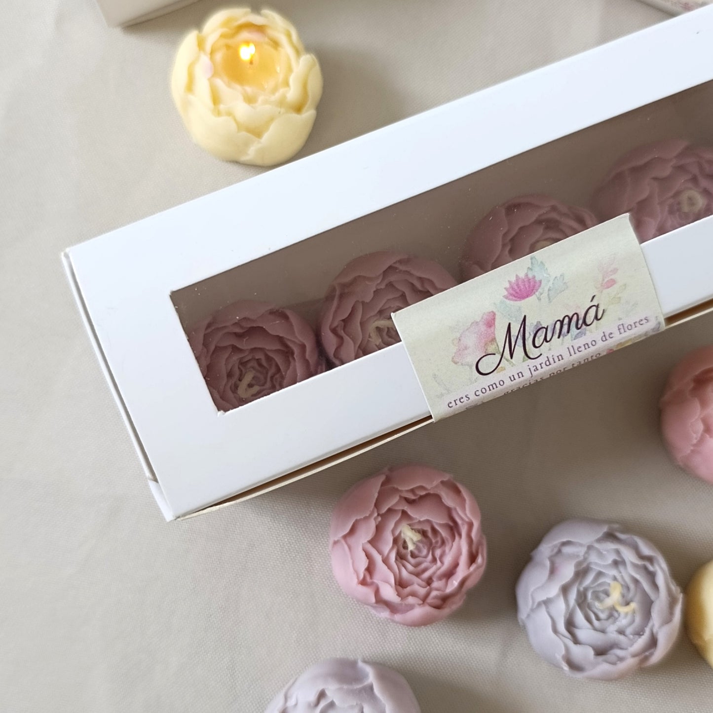 velas para celebrar a mamá