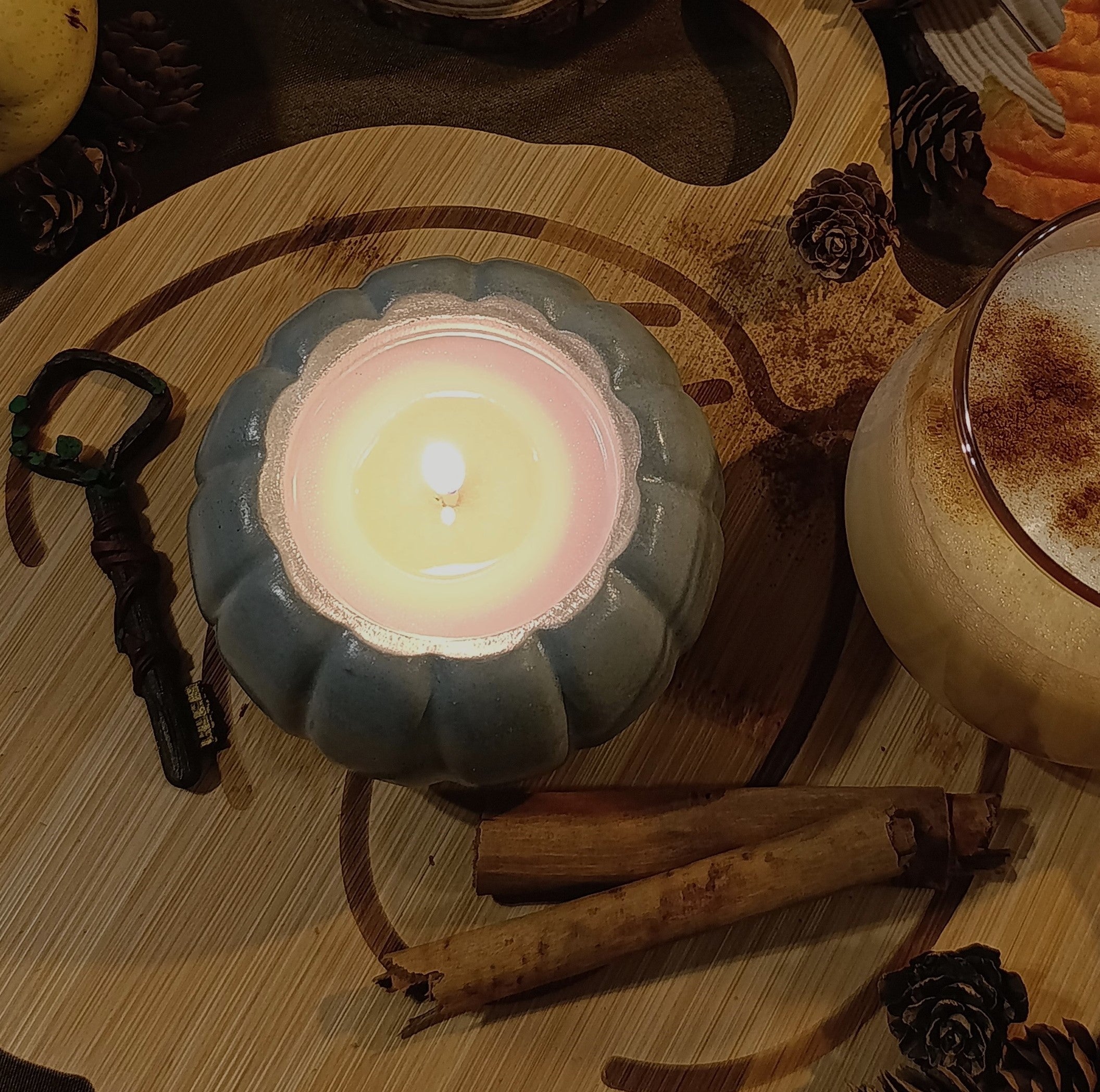 vela aromática calabaza