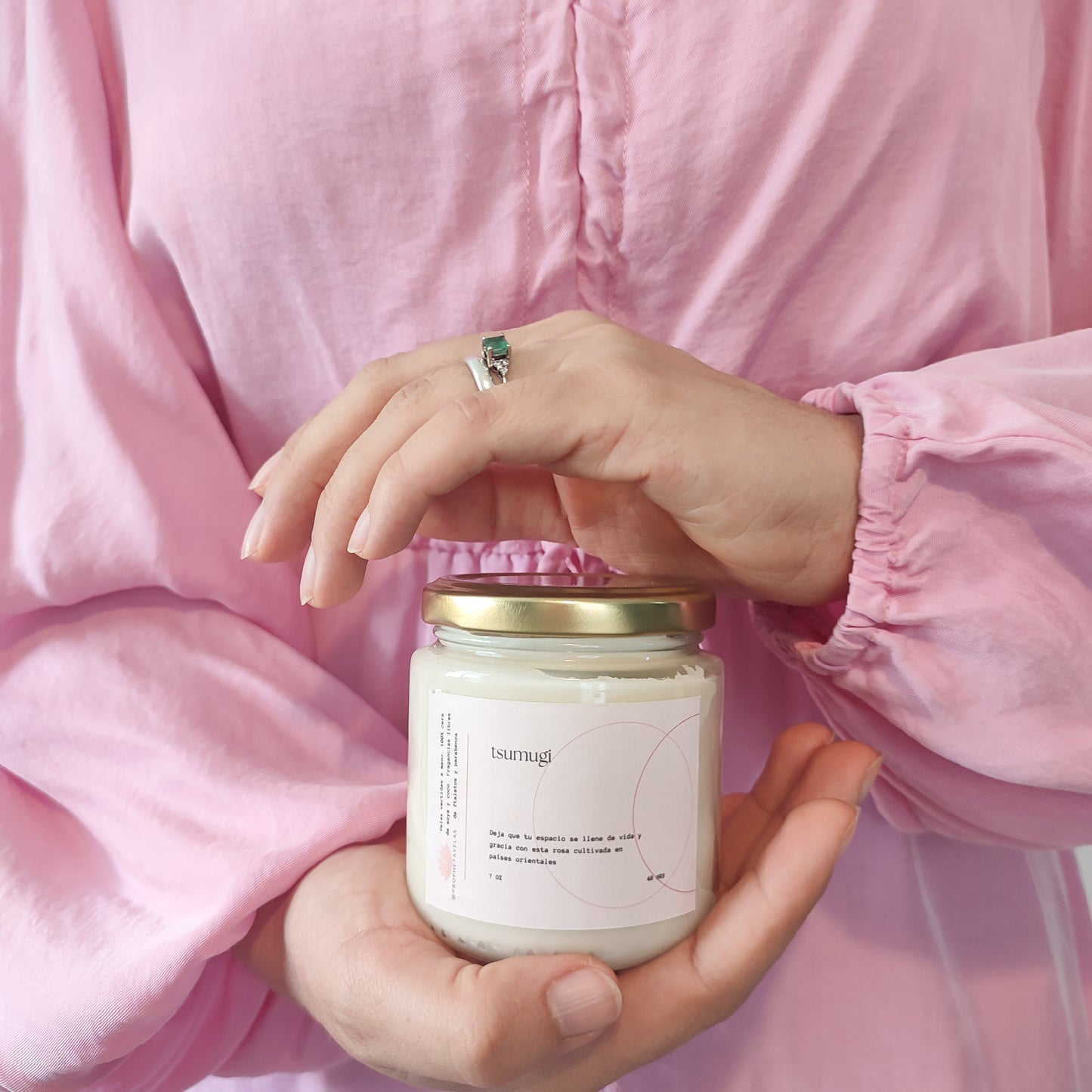 vela aroma a rosas