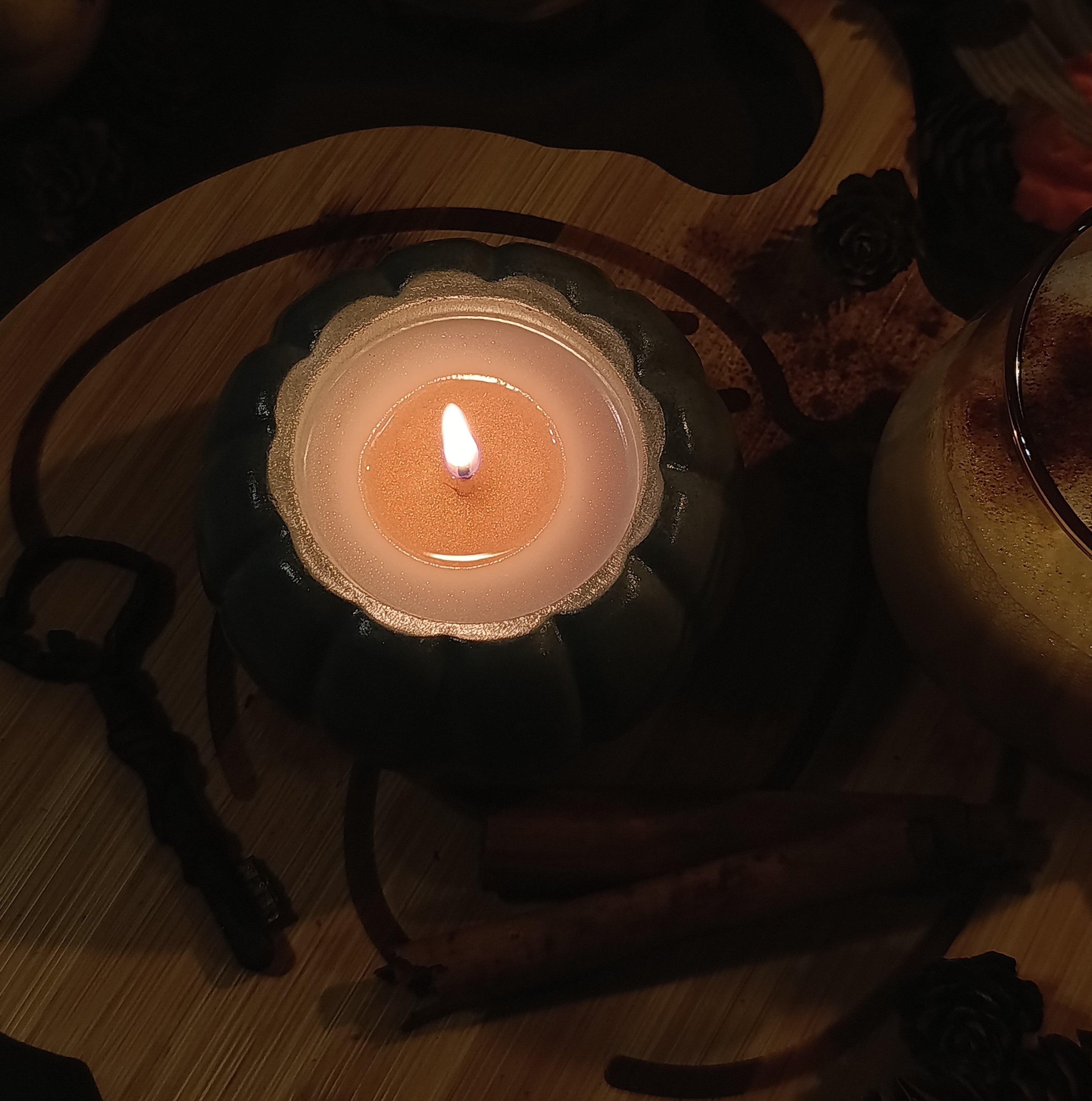 vela aromática abrigo