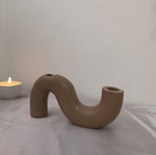 candelabro de concreto artesanal