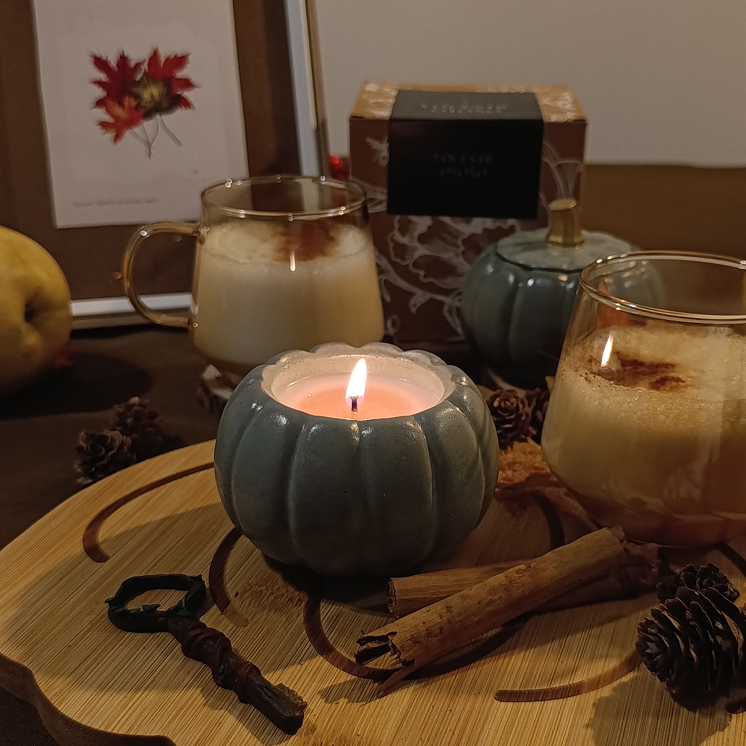 vela aroma calabaza y vainilla