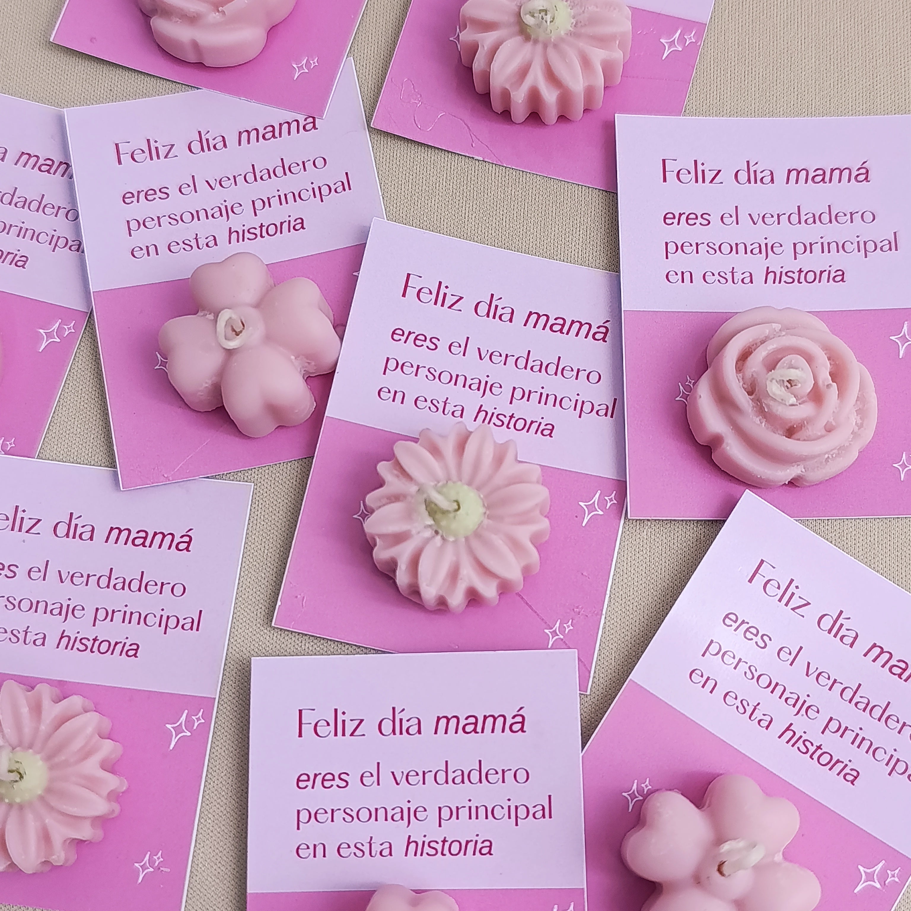 velas decorativas y aromáticas para el día de las madres