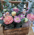 arreglo con velas florales excelente para regalos para mamá, esposa y hermanas