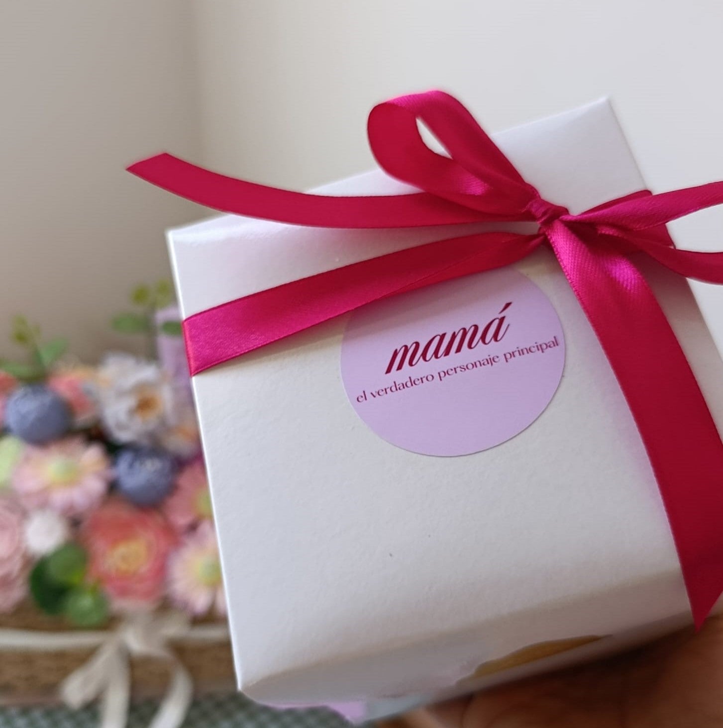 vela empacada para regalo a mamá