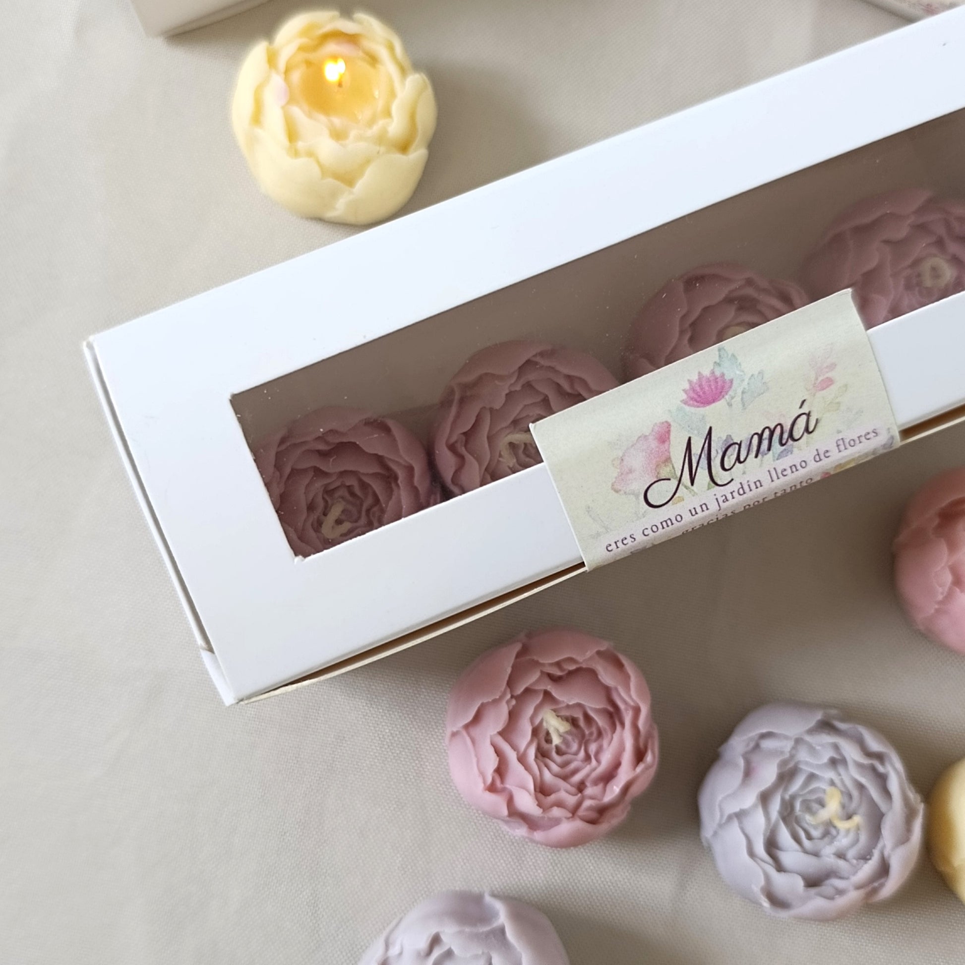 velas para celebrar a mamá