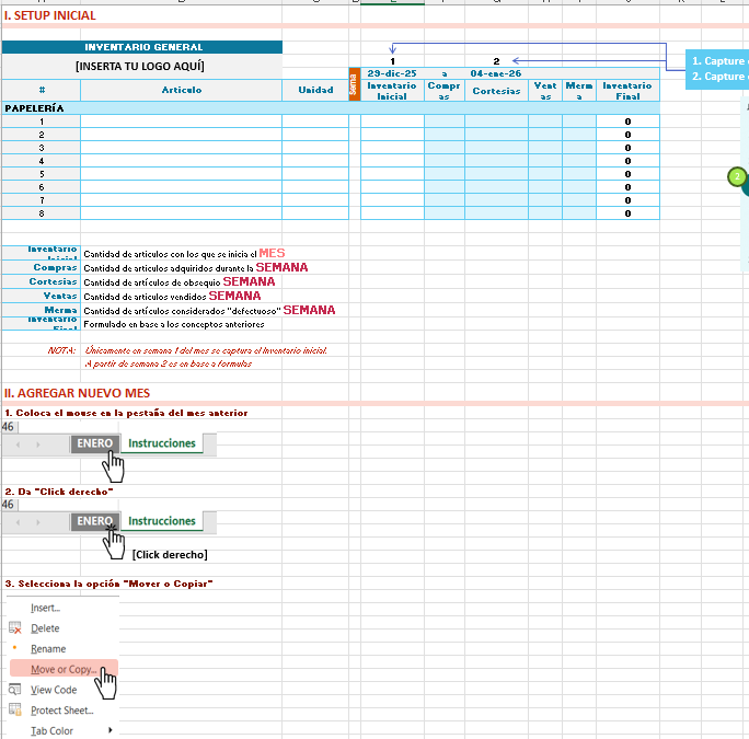 Plantilla Inventarios Profesional 2026