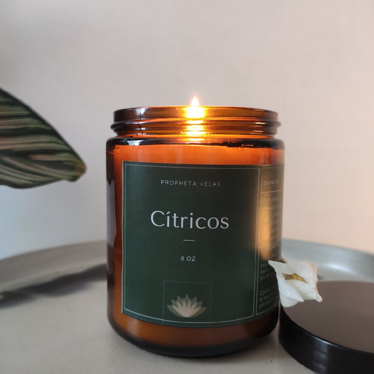 vela aromática de cera de soja