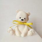 vela decorativa  y aromática en forma de oso