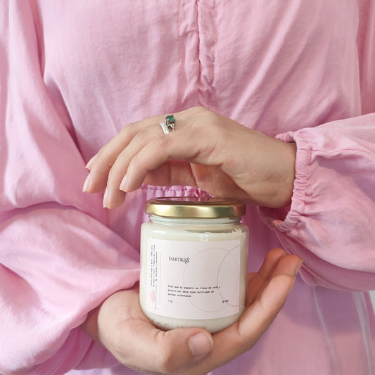 vela aroma a rosas